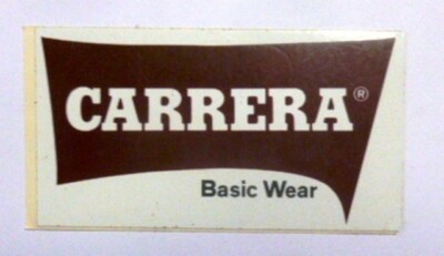 OLD STICKER / Old sticker CARRERA JEANS BASIC WEAR brown (cm 10 x 6)