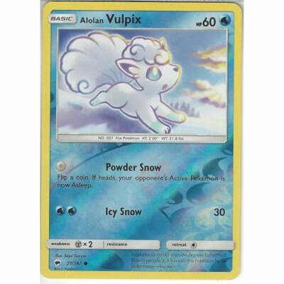Pokemon Karte Vulpix Reverse Holo 27/147 Nr 037 Fuchs Pokemon TCG CCG