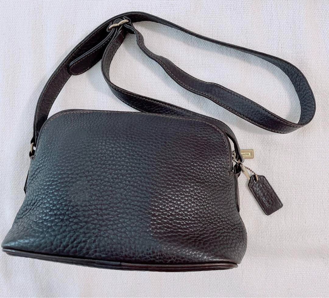 COACH 4914 Brown double zip pebble Sonoma shoulder bag COACH 4914 Brown double zip pebble Sonoma shoulder bag