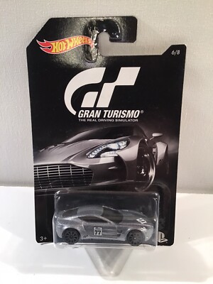 2016 Hot Wheels 6/8 GT Gran Turismo ASTON MARTIN ONE-77 Racing Car, Playstation