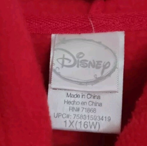Disney Red 1X 💯% Polyester Spring / Fall Jacket - image 6