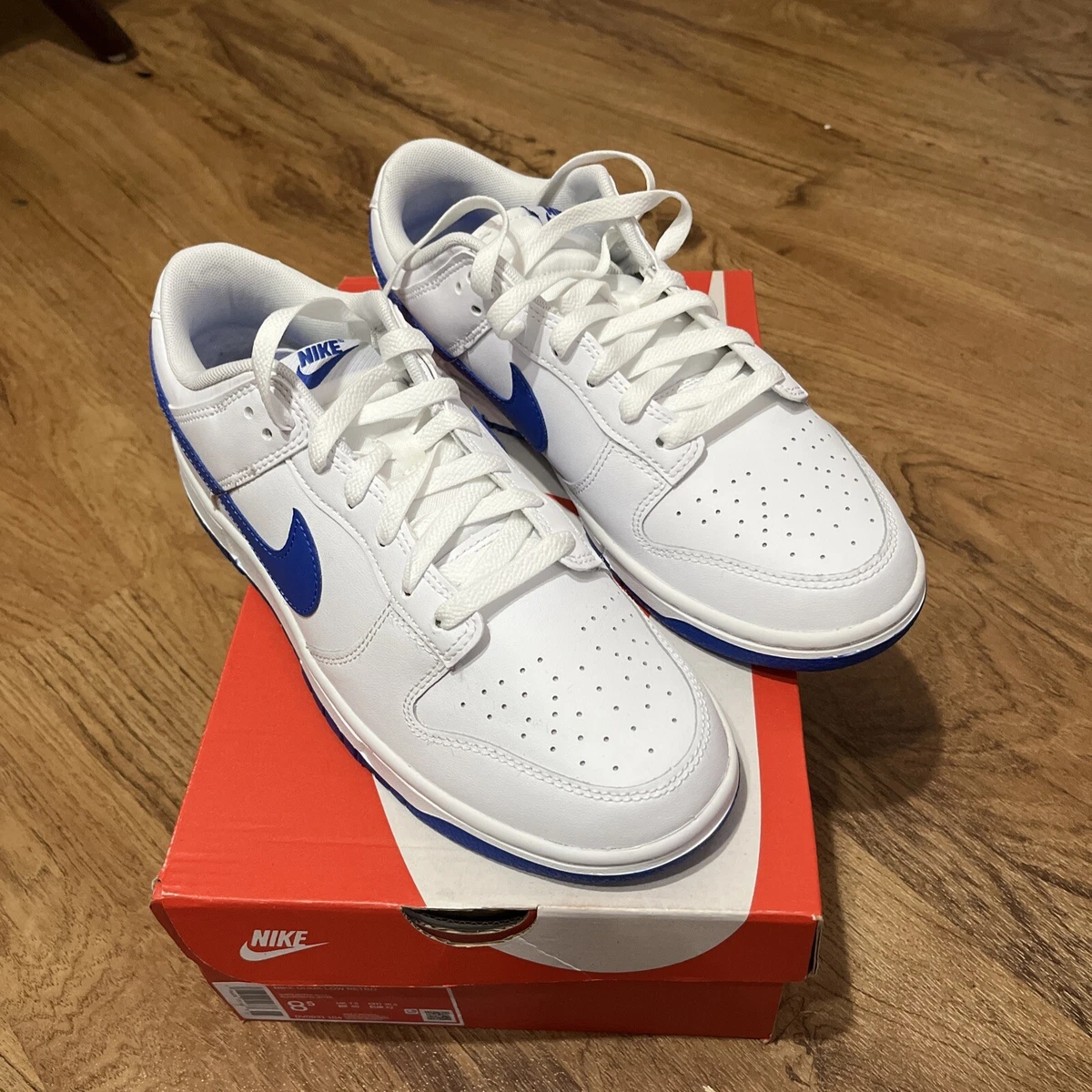 Las mejores ofertas en Nike Dunk Low White Hyper Royal | eBay