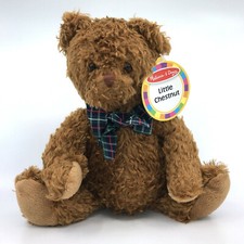 Melissa Doug Little Chestnut Teddy Bear 9in NEW Tags Curly Plush