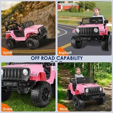 Electric Kids Ride On Car Power Wheels 12V Jeep Music Fashion with Remote 3Speed