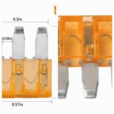 5A Amp Micro3 3-Pin Prong Blade Fuse 5A 32V Automotive Car Truck Boat Marine