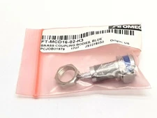 Omega FT-MCD16-02-K3 Chrome-Plated Brass Quick Coupling Socket Blue