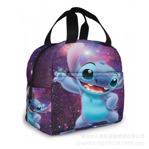 Lilo Stitch Cartoon Galaxy Lunch Bag Insulated Student Snack Picnic Xmas Gift AU - Picture 14 of 55