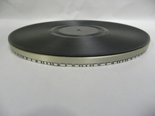Vtg Dual 1249 Turntable Plate Platter With Lebo Antistatimat Rubber Pad (A5)