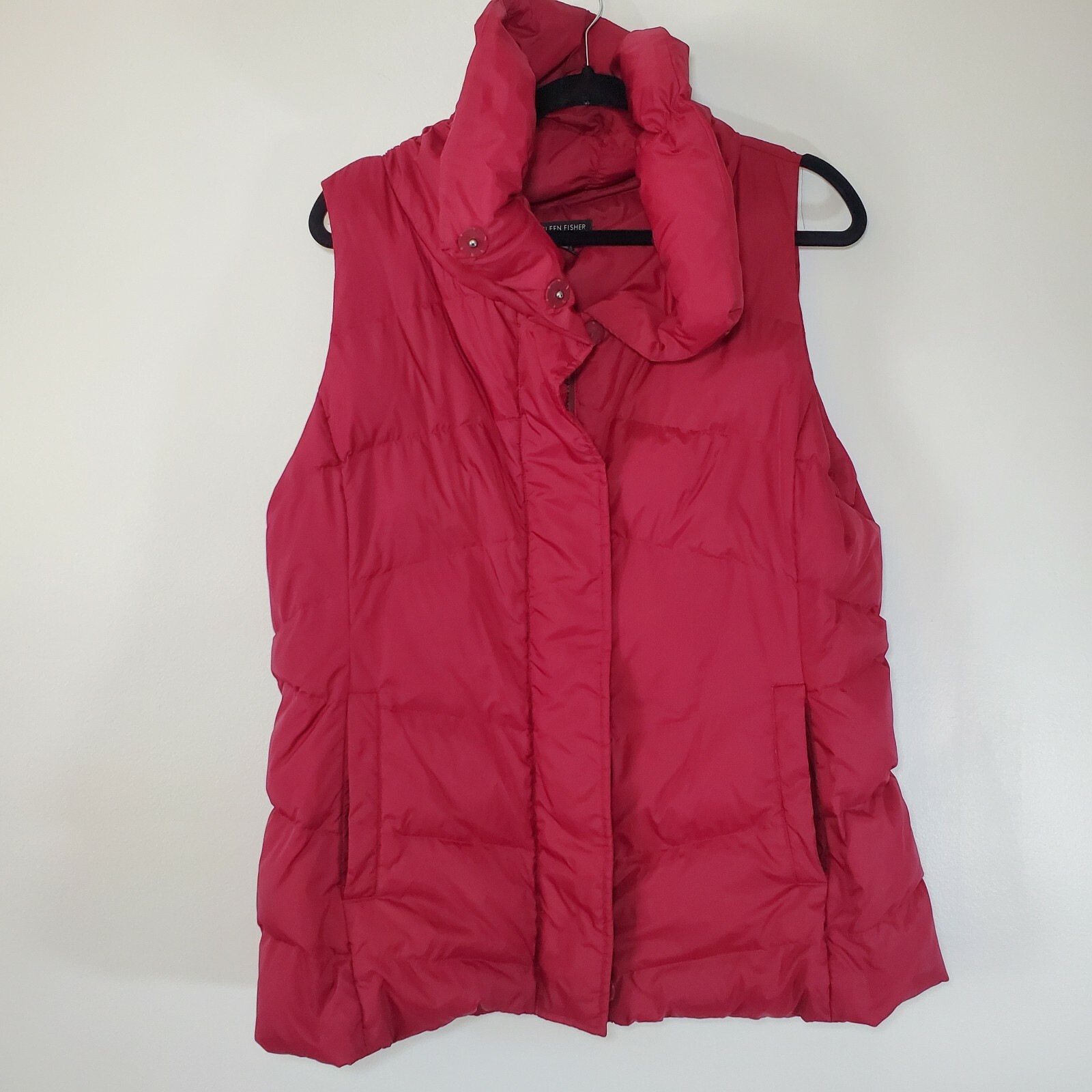 Eileen Fisher Womens Down Puffer Vest 