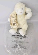 AVON Fluffles Prayerful Thoughts Plush Lamb with Lamb Figurine With Tags