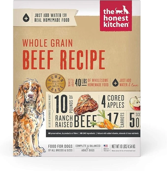 The Honest Kitchen Human Grade Dehydrated Whole Grain Dog Food Complete Meal