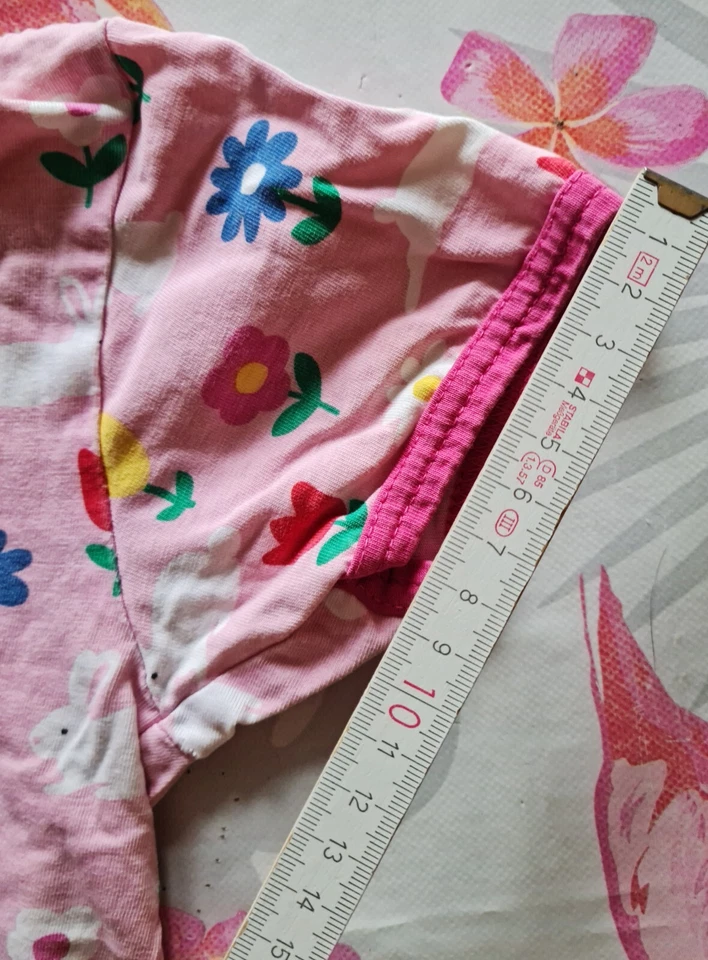 T-Shirt Toby Tiger Größe 5-6 116cm, pink mit dunklen-pink Abschlüssen und Aufdru - Bild 3 von 4