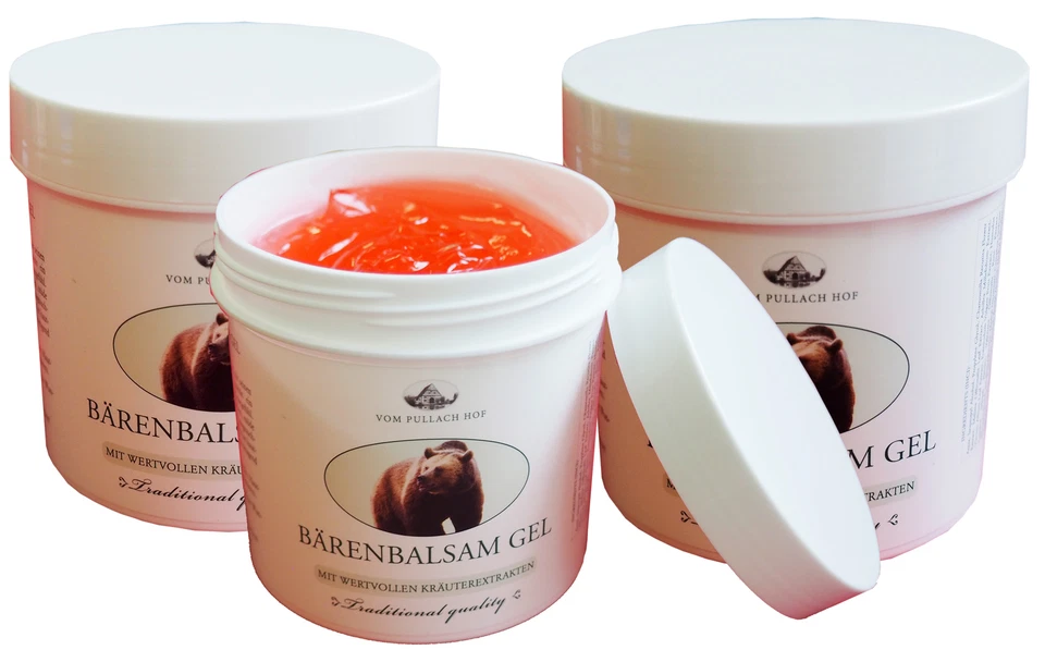 STOLZ 6 x BÄRENBALSAM GEL vom Pullach Hof 250ml, Bärensalbe, Bären-Gel, Bärencreme