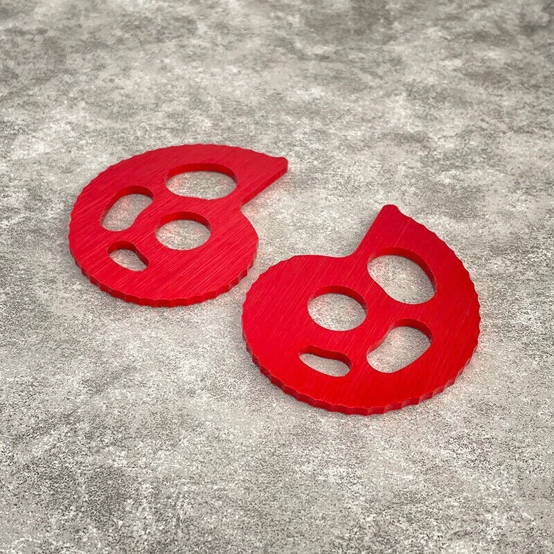 Ajustador de cadena CNC para SUZUKI DR 200S/SE DR250R DR125SE DR120SM DR 350S/SE rojo Foto 2 de 4