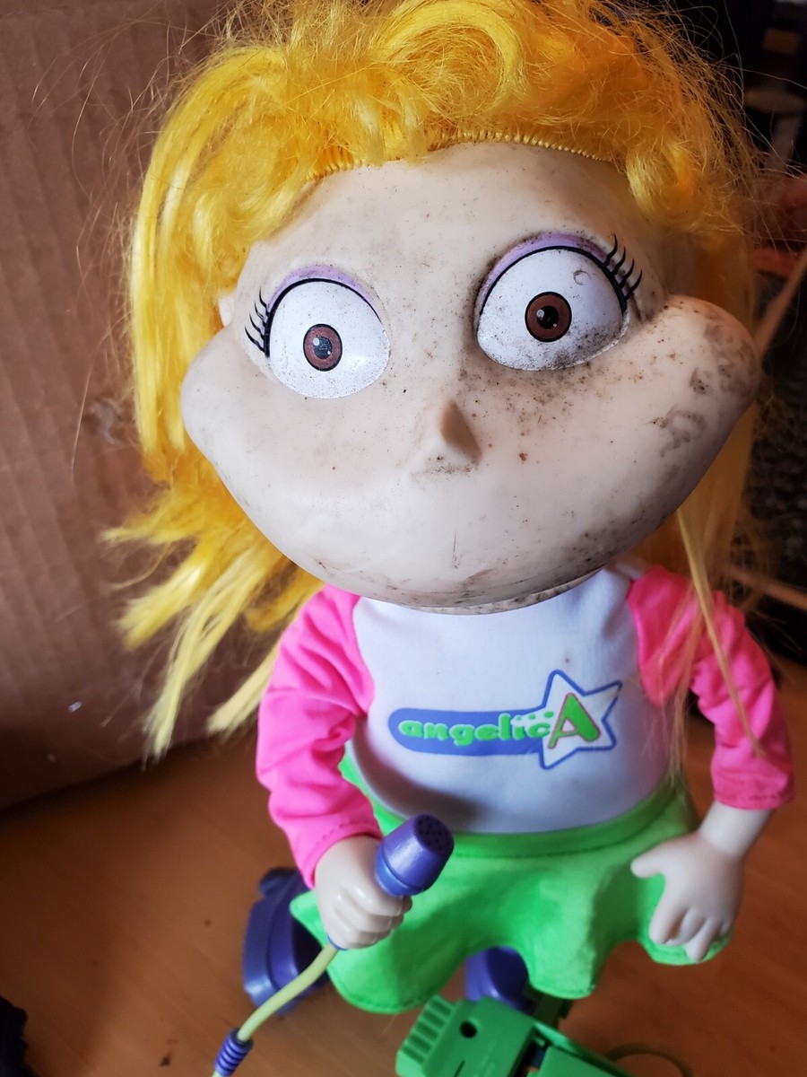 Rugrats◼️00sオールド◼️超特大アンジェリカぬいぐるみ◼️Angelica Vintage Rugrats 2000 Angelica Sing N Swing Karaoke Doll