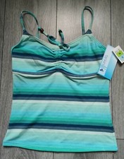 Marks And Spencer Ladies Tankini swim Top Underwired Size 34 C BLUE STRIPE