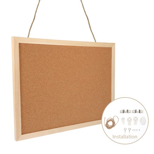 Bulletin Board Aus Kork Büro Kleine Pinnwand Gerahmte Korktafeln - Bild 11 von 12