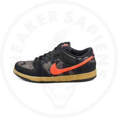 Nike SB Dunk Low Black Rough Green Size US 10 - 313170 083 | eBay