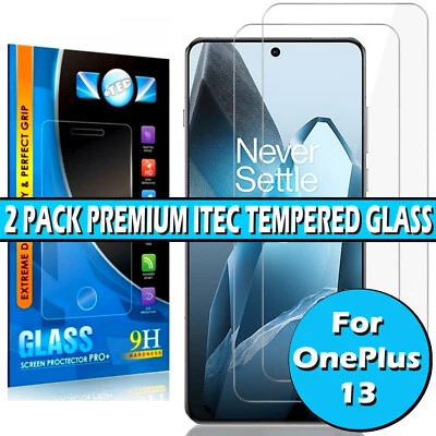 ITEC Screen Protector For OnePlus 13 13R Clear Gorilla Tempered Glass Cover
