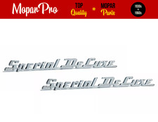 1950 Plymouth Special Deluxe Coupe Sedan 2 Door Brand New Pair Emblem 1950 Plymouth Special Deluxe Coupe Sedan 2 Door Brand New Pair Emblem