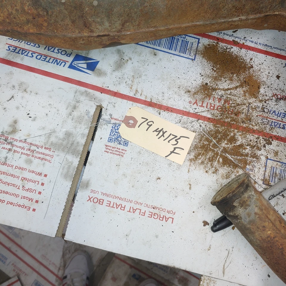 1979 Yamaha MX175F front exhaust pipe, chamber 3J0 14610 - Image 2 of 4