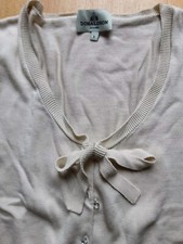 Donaldson Strickjacke feine Baumwolle mit Perlenknöpfen Gr. L Neuwertig