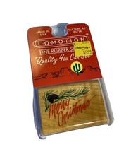 Merry Christmas Rubber Stamp, New Old Stock