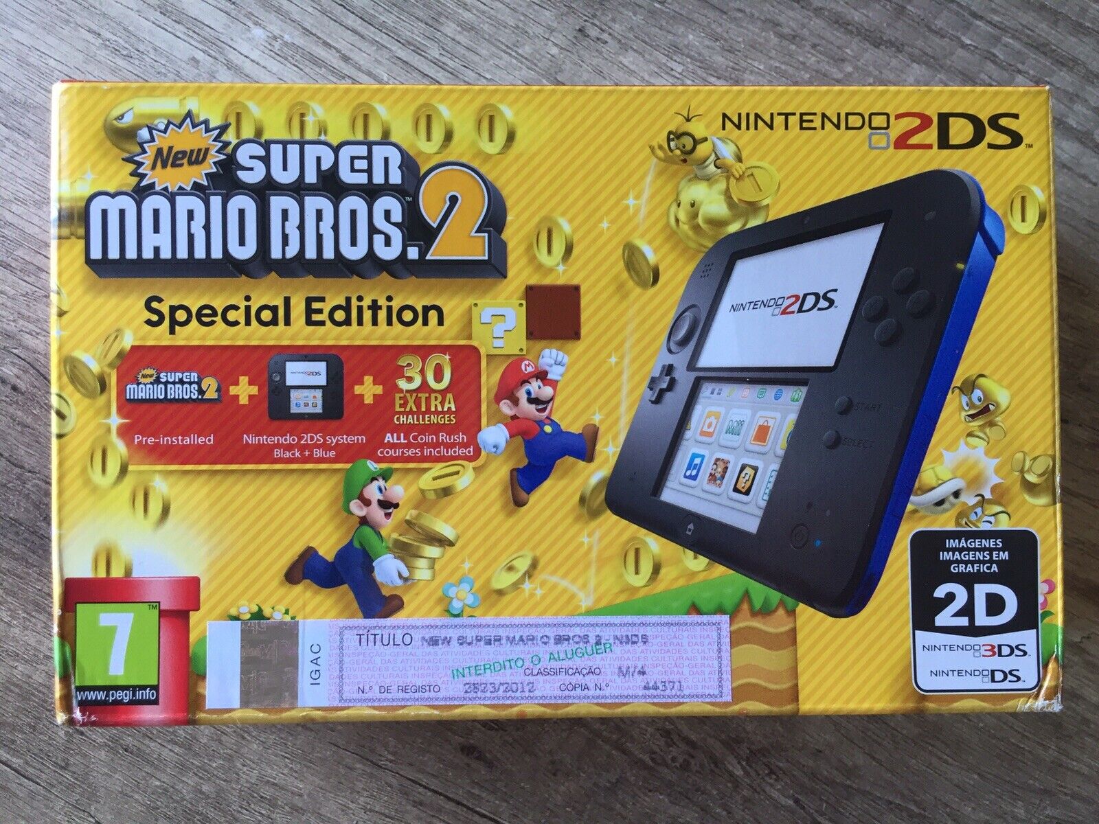 Special Edition Nintendo 2DS Console Super 2 Game Pre-Installed EUR 2100128215947 |