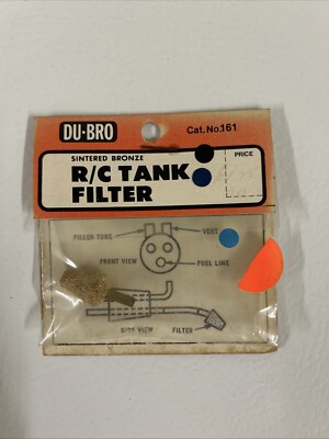 Du-Bro RC Tank Filter - Sintered Bronze  Cat No. 161  - NIP