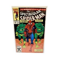 1991 Spectacular Spider-Man Issue #185 The Weirdest Issue of the Year Giant Frog