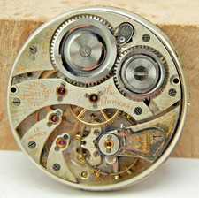 Antique 1918 Illinois 405 The Autocrat 17j 12s adjusted pocket watch movement