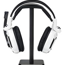 Space-Saving Aluminum Headphone Stand for Stylish Desk Organization - Black