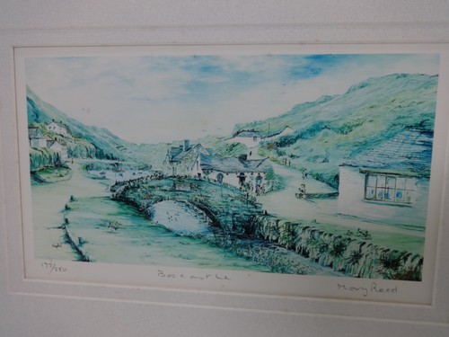 Cornwall signierte Kunstdrucke limitierte Auflage Mary Reed Boscastle Crackingham Haven - Bild 3 von 13