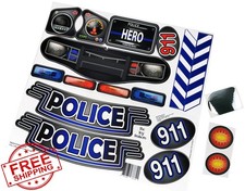 Toy Restore Decals for Little Tikes Cozy Coupe II Police Car