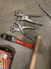 Vintage Hand Tools Lot Wrenches Hammer Mallet Rivet Tools + Plastic Welder Kit — photo 5