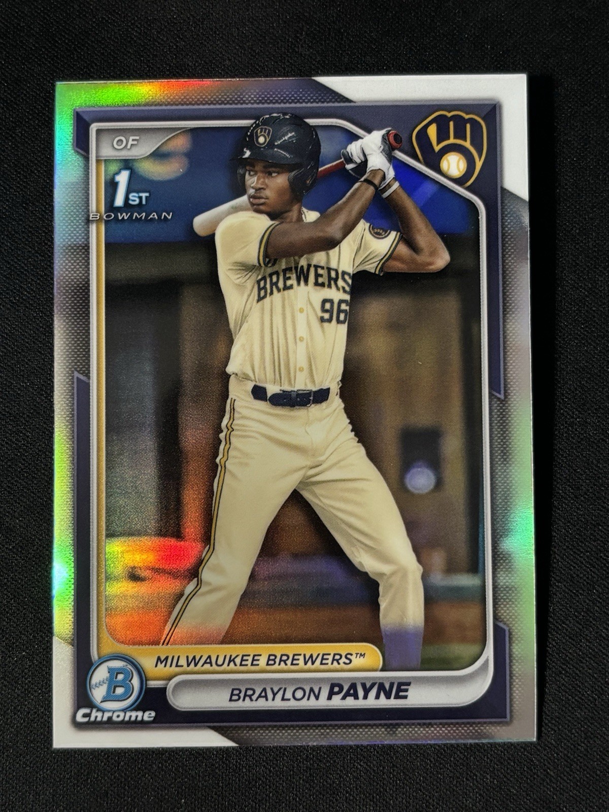 Braylon Payne 2024 Bowman Draft Chrome Refractor #BDC-72 [Brewers]