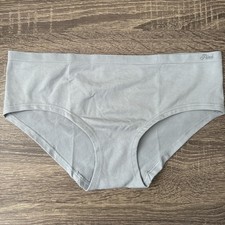 Pink By Victoria  s Secret Medium Grey Stretch, Smooth, Hipster Panties