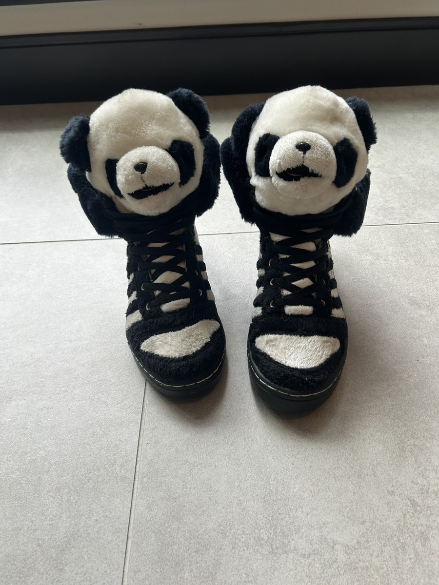 Adidas Jeremy Scott JS Teddy Bear Sneakers Rare Wings Panda Bear