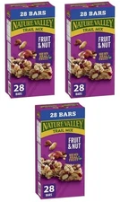 Nature Valley Chewy Trail Mix Granola Bars, Fruit and Nut, 28ct, 980g (3 Pack)