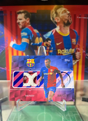 2024-25 Topps Barcelona 125 Anniversary Thierry Henry Final Goal Net Relic /125