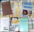 PEUGEOT LOT OF ADVERTISEMENTS BROCHURES TARIFFS NOTICE CATALOGUES MK5 203 J7 404 403