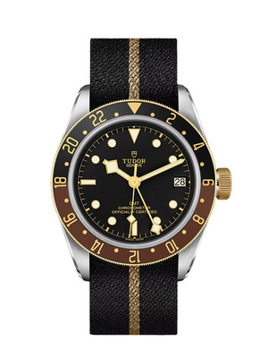 Tudor Black Bay GMT S&G Yellow Gold Two-Tone Black Dial Watch M79833MN-0004