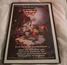 Captain Simian & The Space Monkeys Framed Print Ad 1996 8.5x11