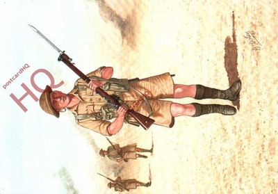 Ansichtskarte>>Militäruniform, Gardist, Schottengarde, Western Desert 1942