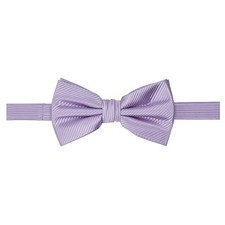 Men's Tone on Tone Corded Pre-Tied Bow Tie Lavender