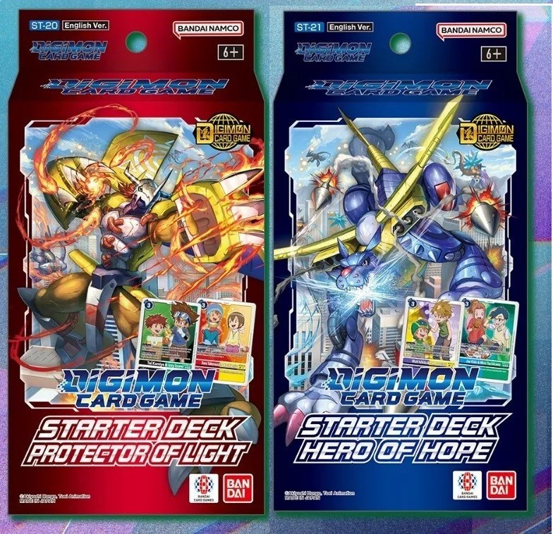 Digimon Card Game ST-20 ST-21 Starter Deck Protector of Light Hero of Hoper ENG