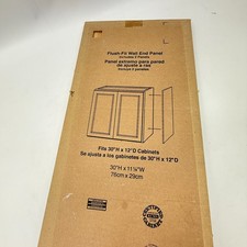 RSI Natural Hickory Wall Flush Fit End Panels Fits 30" x 12" Cabinets