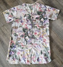 Victoria's Secret Vintage Gold Label 100 Silk Floral Nightgown Size S EUC