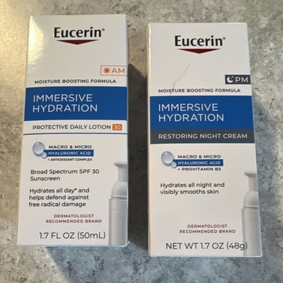 Eucerin Immersive Hydration Daily Lotion SPF 30 & Night Cream Set