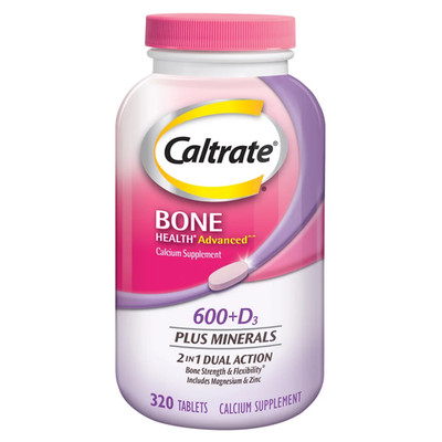 NEW! Caltrate 600mg Calcium & Vitamin D3, Magnesium, 320 Tablets EXP 08/2028!